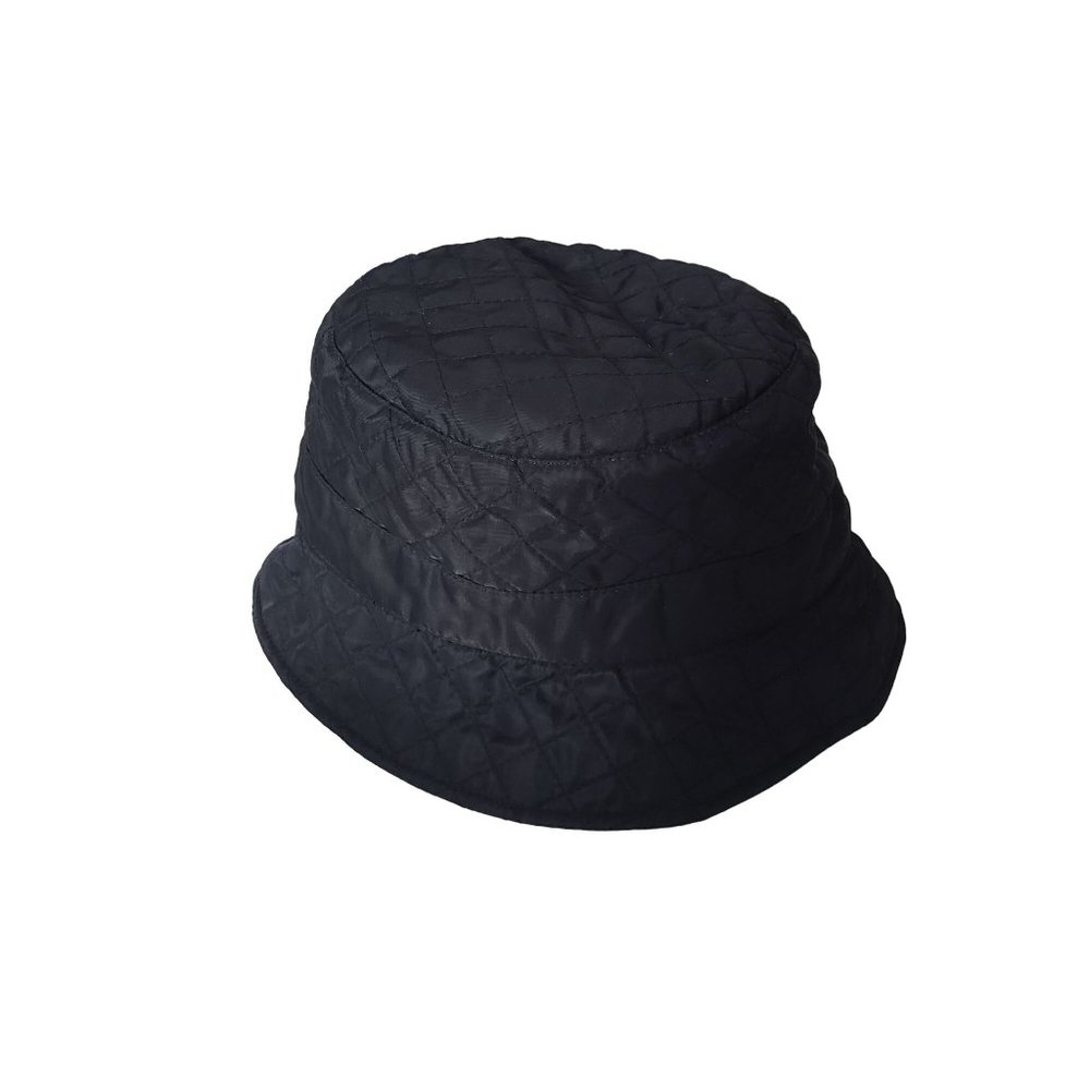 Betmar New York Womens Hat Black Bucket Hat with Purple Interior